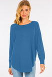 Boat Neck Cozy Sweater - S/M / DORI BLUE ShopatGrace.com