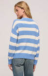 Shop At Grace, Z Supply, Boyfriend Sailor Sweater, blue river, striped, round neck, oversized