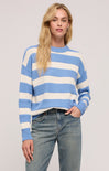 Shop At Grace, Z Supply, Boyfriend Sailor Sweater, blue river, striped, round neck, oversized