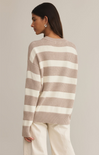 Shop At Grace, Z Supply, Boyfriend Sailor Sweater, parchment, striped, round neck, oversized