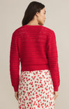 Shop At Grace, Z Supply, Romance Cardigan, cherry, button front, long sleeves, crochet pattern