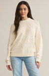 Shop At Grace, Z Supply, Sweet Thing Sweater, sandstone, long sleeves, heart embroidery