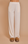 Shop At Grace, Mia Cozy Knit Pants, cream, front pockets, elastic waist