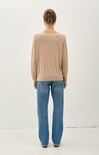 Shop At Grace, Classic V-Neck Sweater, hazelnut butter, long sleeves, v-neck-cashmere