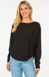 Shop At Grace, Dreamers Cropped Pullover Sweater, Black