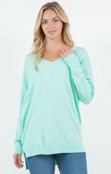 Shop At Grace, Dreamers Sweater, Dreamers V-Neck Sweater, Yucca, long sleeves, sweater