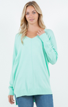 Shop At Grace, Dreamers Sweater, Dreamers V-Neck Sweater, Yucca, long sleeves, sweater