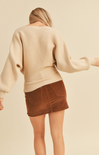 Shop At Grace, Judith Dolman Sweater, beige, long sleeves, ribbed material