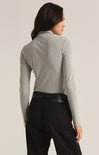 Shop At Grace, The Lira Top, classic heather grey, turtleneck, long sleeves, staple top