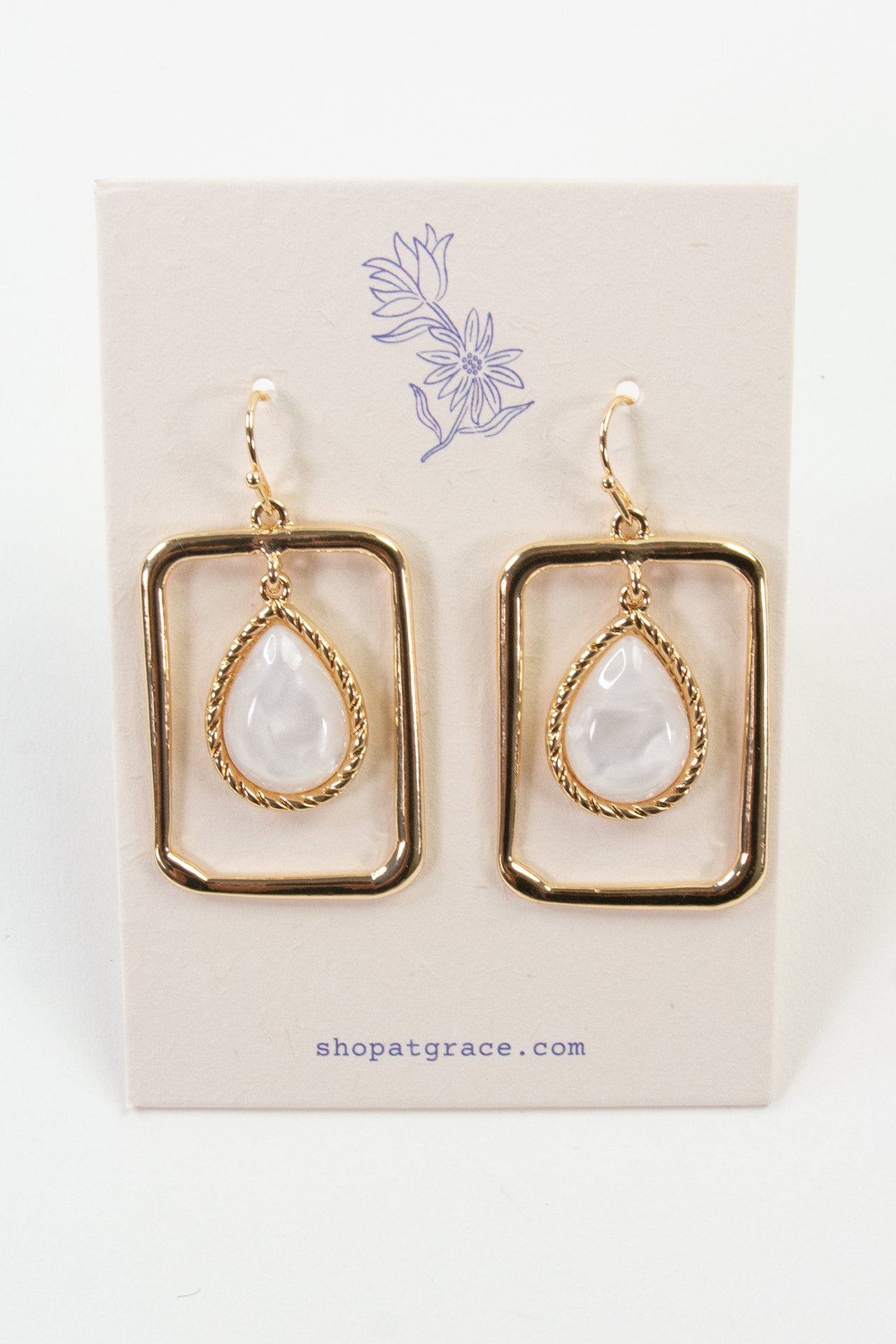 Holland Framed Drop Earring