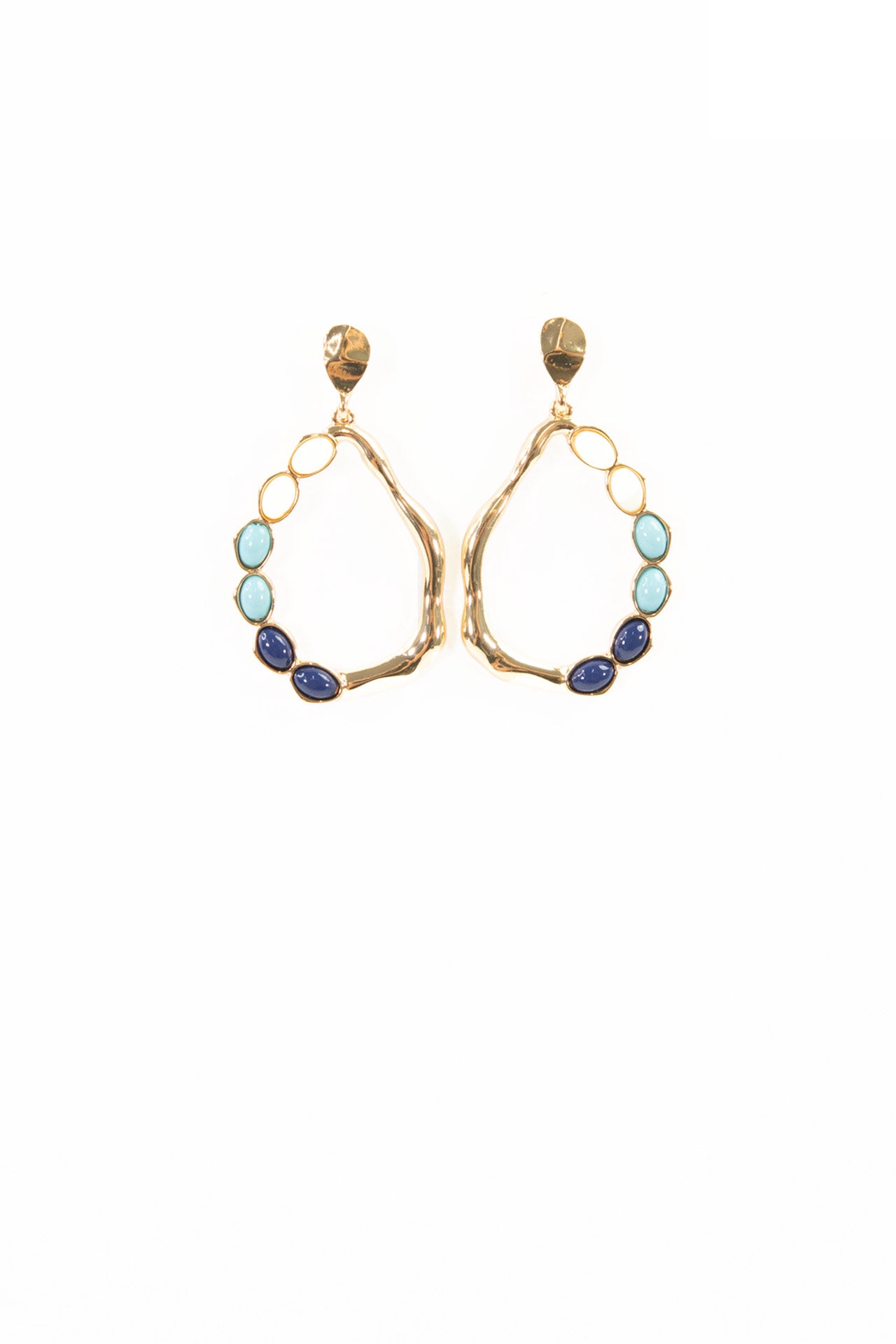 Fallon Oval Geometry Earring Stud