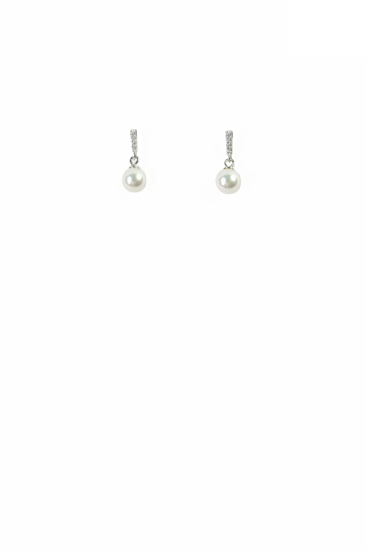 Lindsay Pearl Drop with Cubic Zirconia