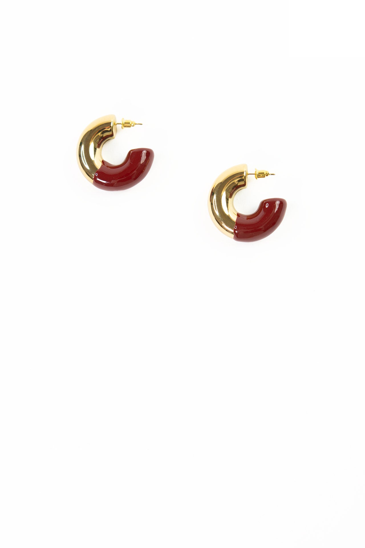 Mariah Enameled Chunky Hoops