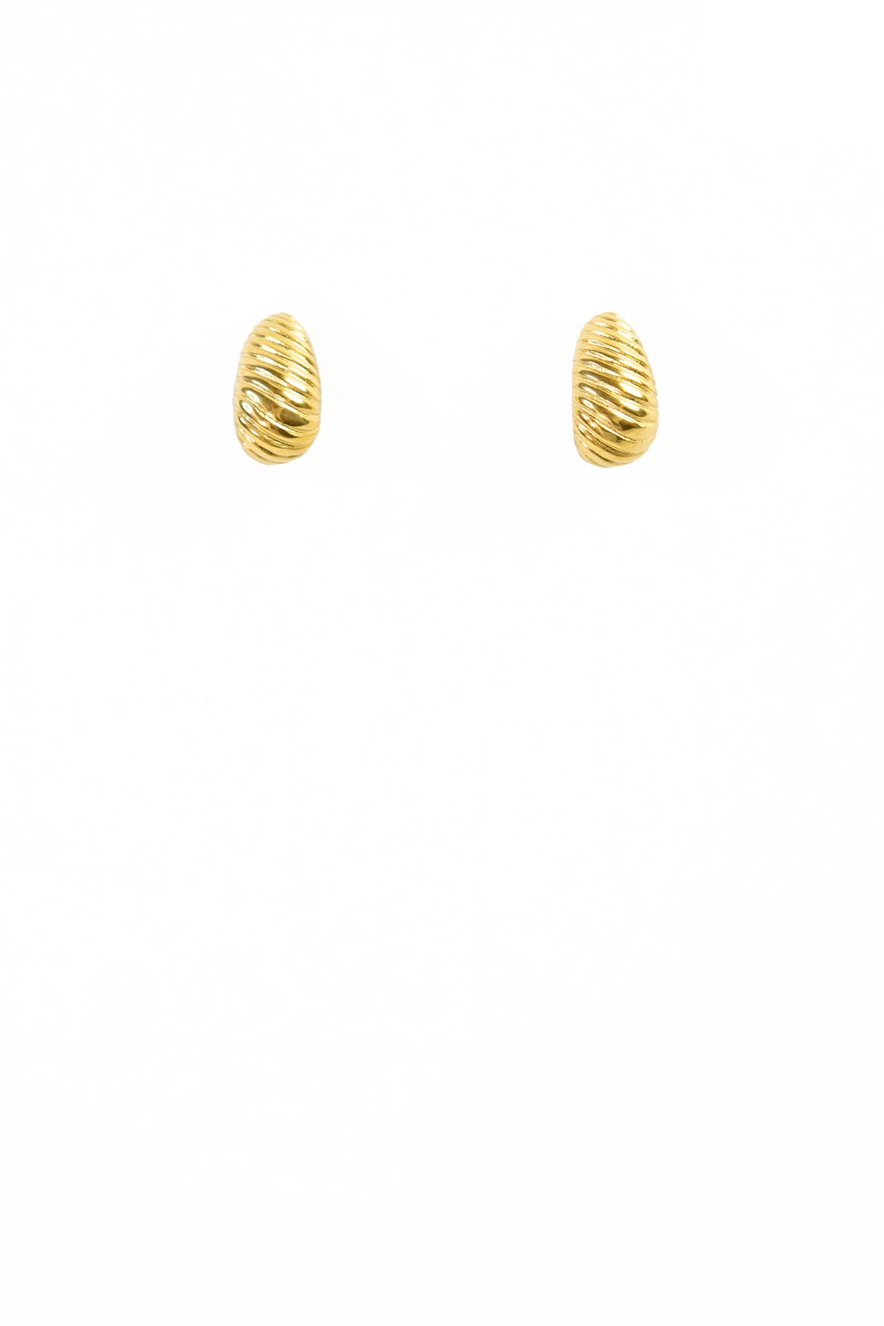 Reagan Vintage Ribbed Hoops