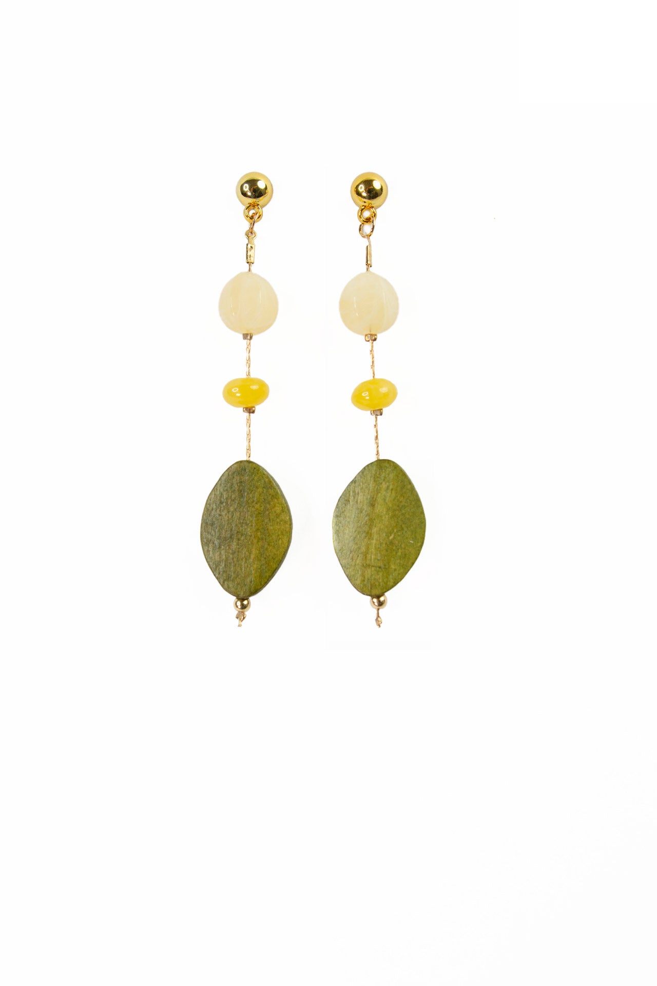 Savannah Beaded Timber Earrings