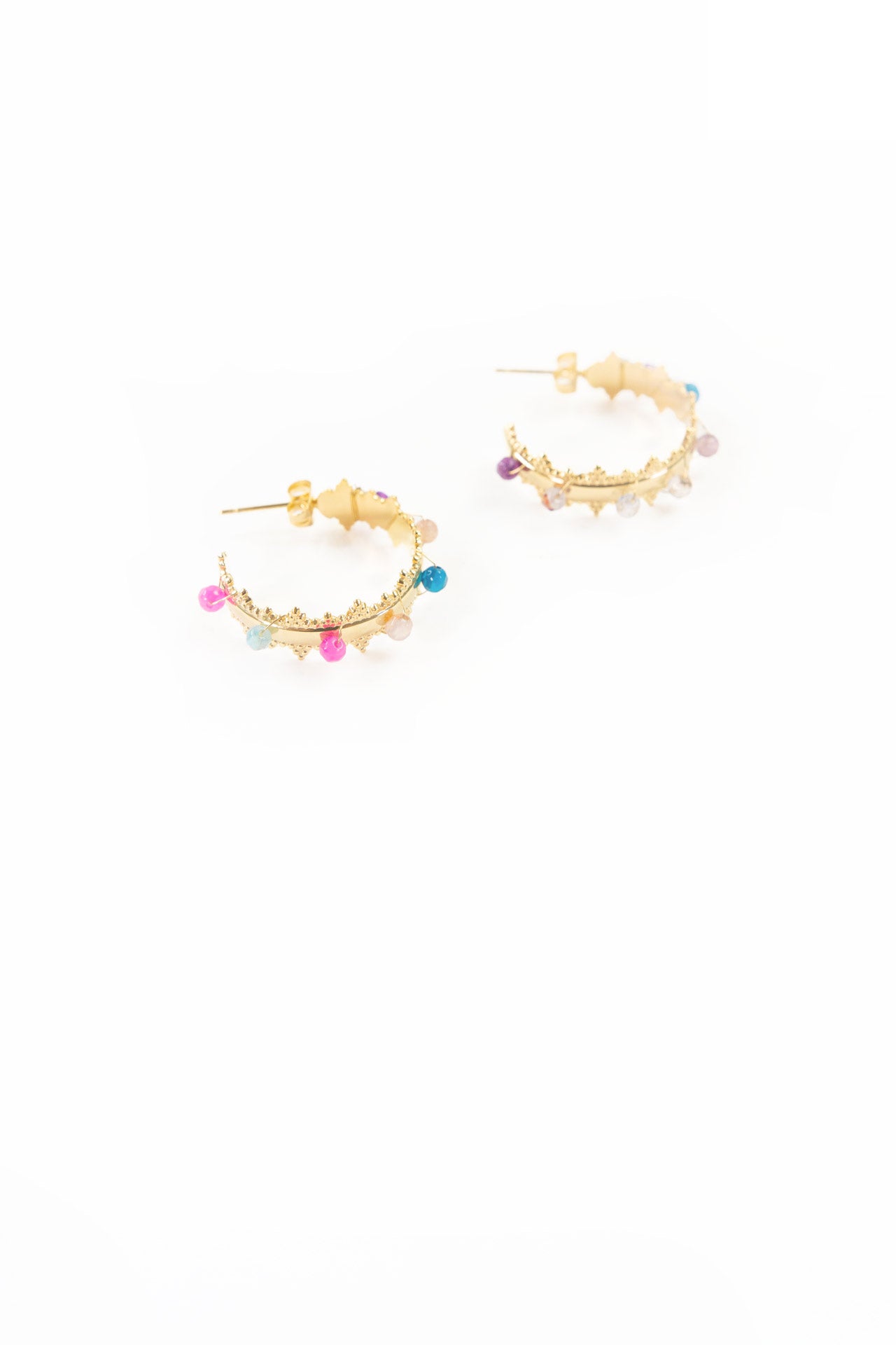 Skylar Beaded Hoop Earrings