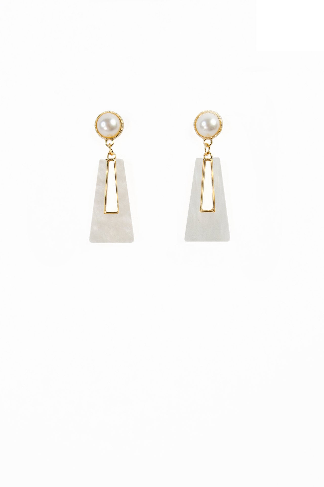 Stella Pearl & Gold Geometric Drop