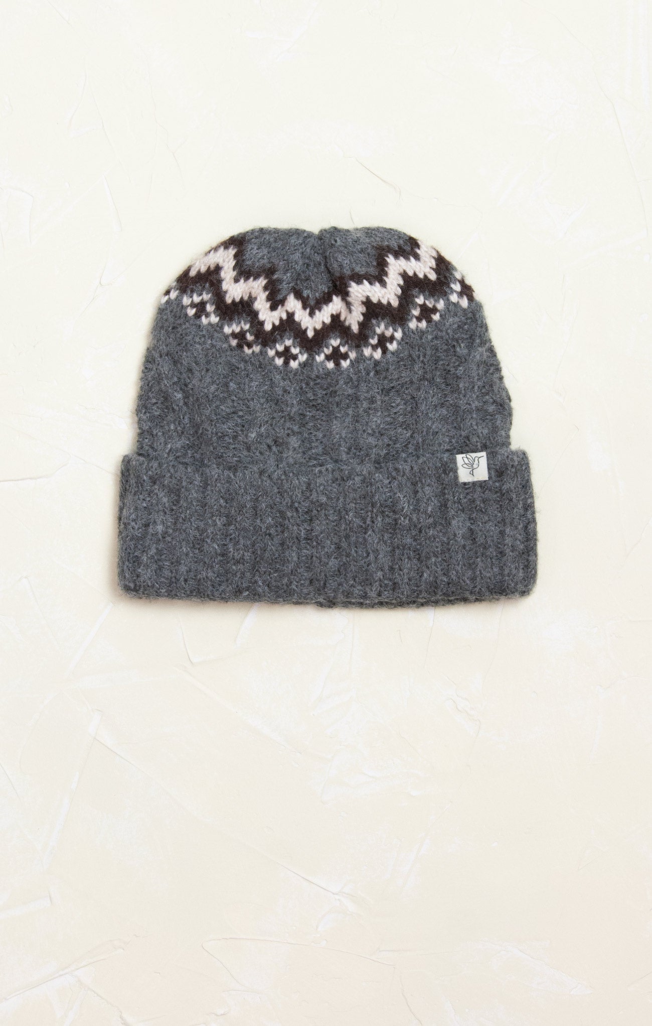 Adele Winter Wool Blend Beanie, 2 variants, faire isle patter, cable knit beanie, ash grey