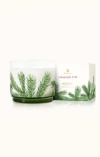 Thymes, Frasier Fir Small Pine Needle Luminary, aromatic candle