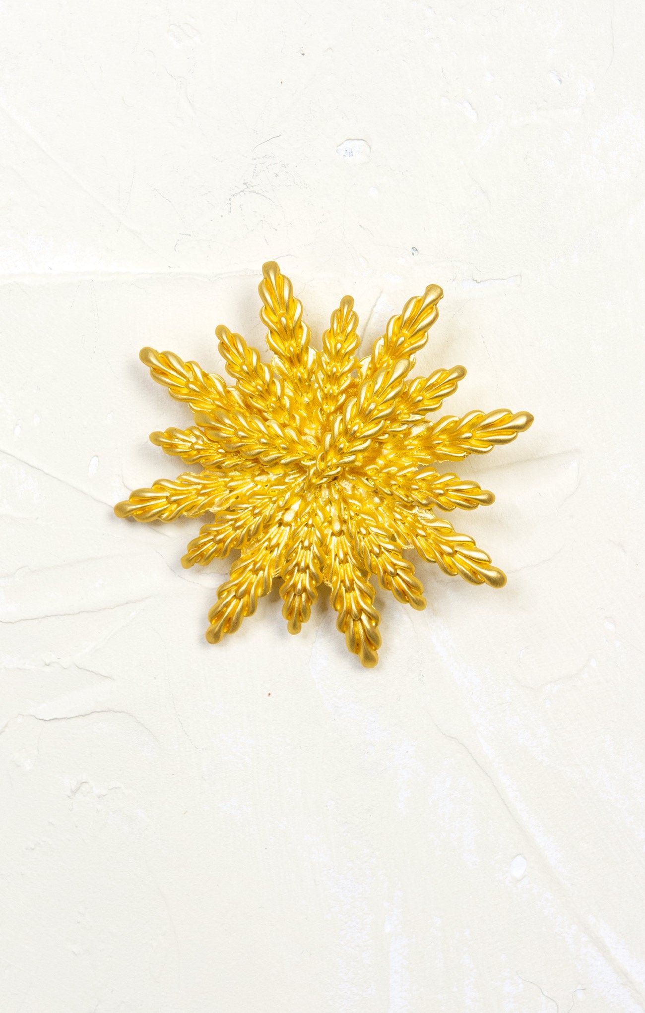 Golden Wheat Brooch, gold, brooch