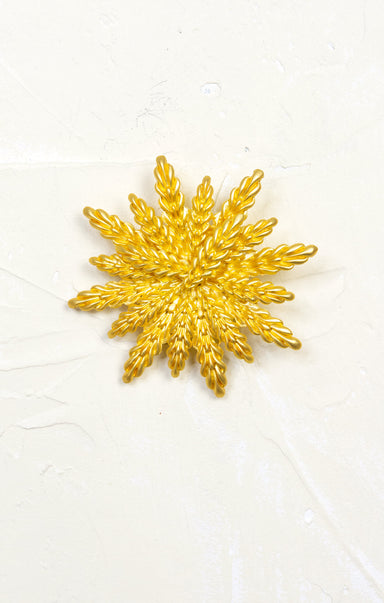 Golden Wheat Brooch, gold, brooch