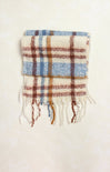 Grace Plaid Scarf, beige, plaid, fringe ends, oblong scarf