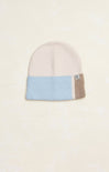 Isabel Colorblock Cuff Beanie, color block beanie, blue, ecru, ivory, winter beanie