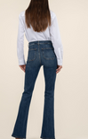 Shop At Grace, KUT, Ana High Rise Flare, deductive w/ dark base wash, slim fit, flare jeans