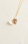 Shop At Grace, Make My Heart Gold Locket, gold, gold chain, heart shaped locket