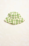 Plaid Sherpa Bucket Hat, green, sherpa, bucket hat, plaid pattern 