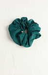 Shop At Grace, Ramona Silk Classic Scrunchie, green