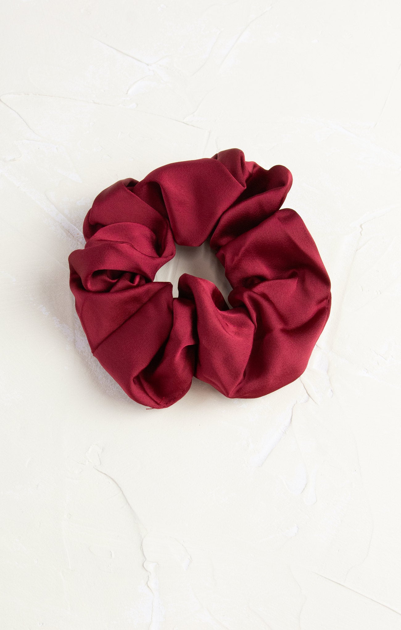 Shop At Grace, Ramona Silk Classic Scrunchie, red