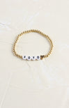 Shop At Grace, XOXO Stretch Bracelet, XOXO charms, gold beads, stretch bracelet 