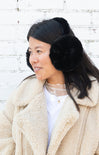 Shop At Grace, Arctic Sanctuary Cozy Cloud Earmuffs, black, faux fur earmuffs