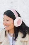 Shop At Grace, Arctic Sanctuary Shearling Sheepskin Fur Earmuffs, pink, sheepskin, earmuffs 