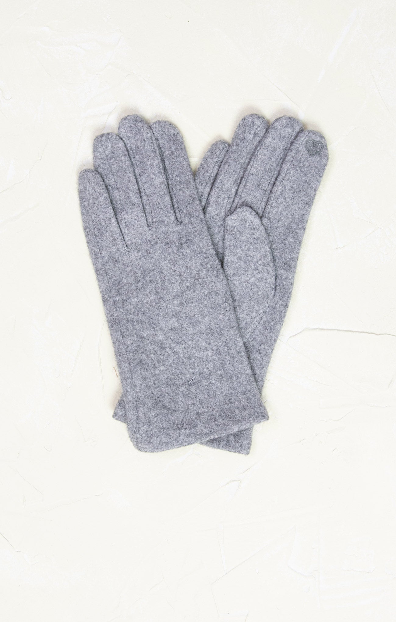 Shop At Grace, Chic Plain Gloves, grey, staple winter glove