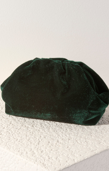 Shop At Grace, Chrissy Velvet Clutch, green, holiday season, velvet bag