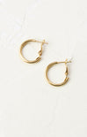 Shop At Grace, Classic Hoop Earrings, gold, grace staple earrings, 20mm