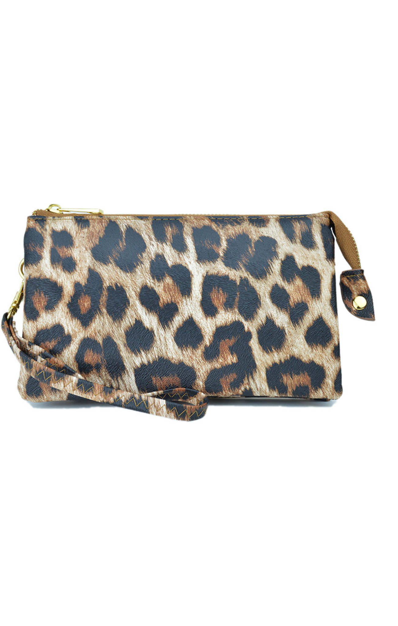 ESSENTIAL CROSSBODY CLUTCH- three way bag, crossbody, clutch, tons of storage, compact, leopard