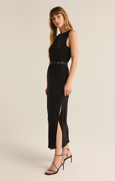 Shop At Grace, Z-Supply, Gatsby Midi Dress, black, sleeveless, slit on front