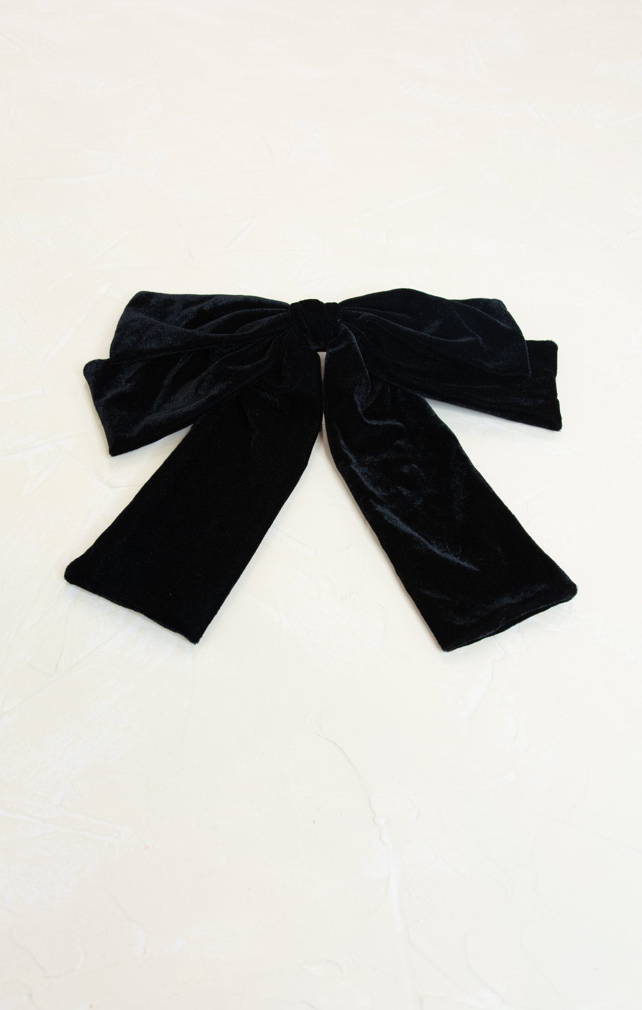 Gianna Velvet Bow Hair Clip, velvet, bow, winter accessory, hair clip, black