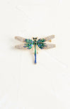 Shop At Grace, Glitzy Wing Dragonfly Brooch, green