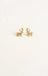 Shop At Grace, Golden Reindeer Studs, holiday studs, holiday season, Christmas 