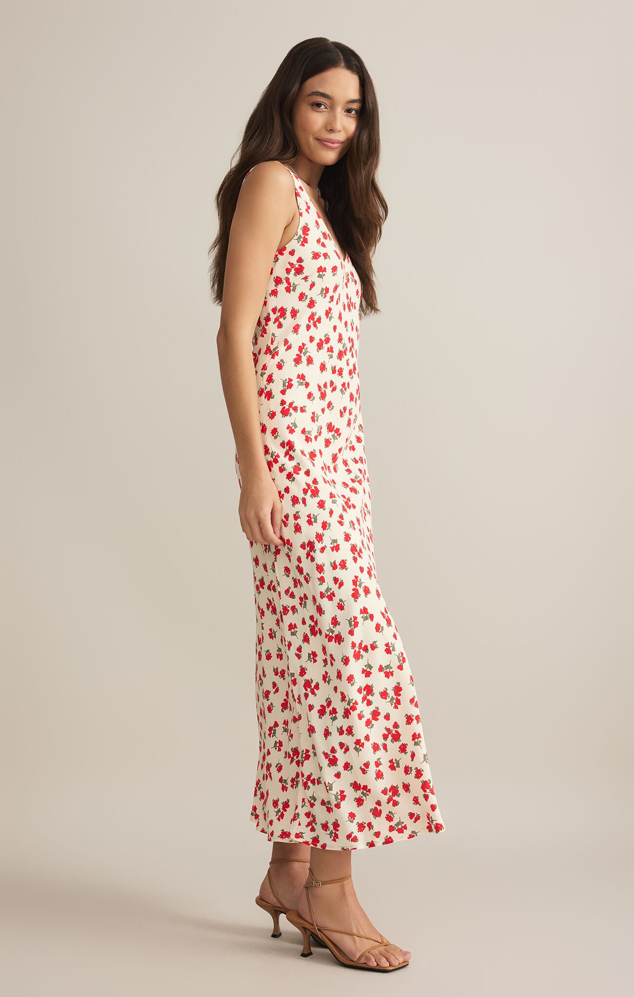 Z-Supply, Shop At Grace, Hana La Rosa Ditsy Maxi Dress, sea salt, sleeveless, ditsy print, maxi dress