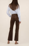 KUT Kelsey Mid Rise Ankle Flare, corduroy, mid waist, cropped, back