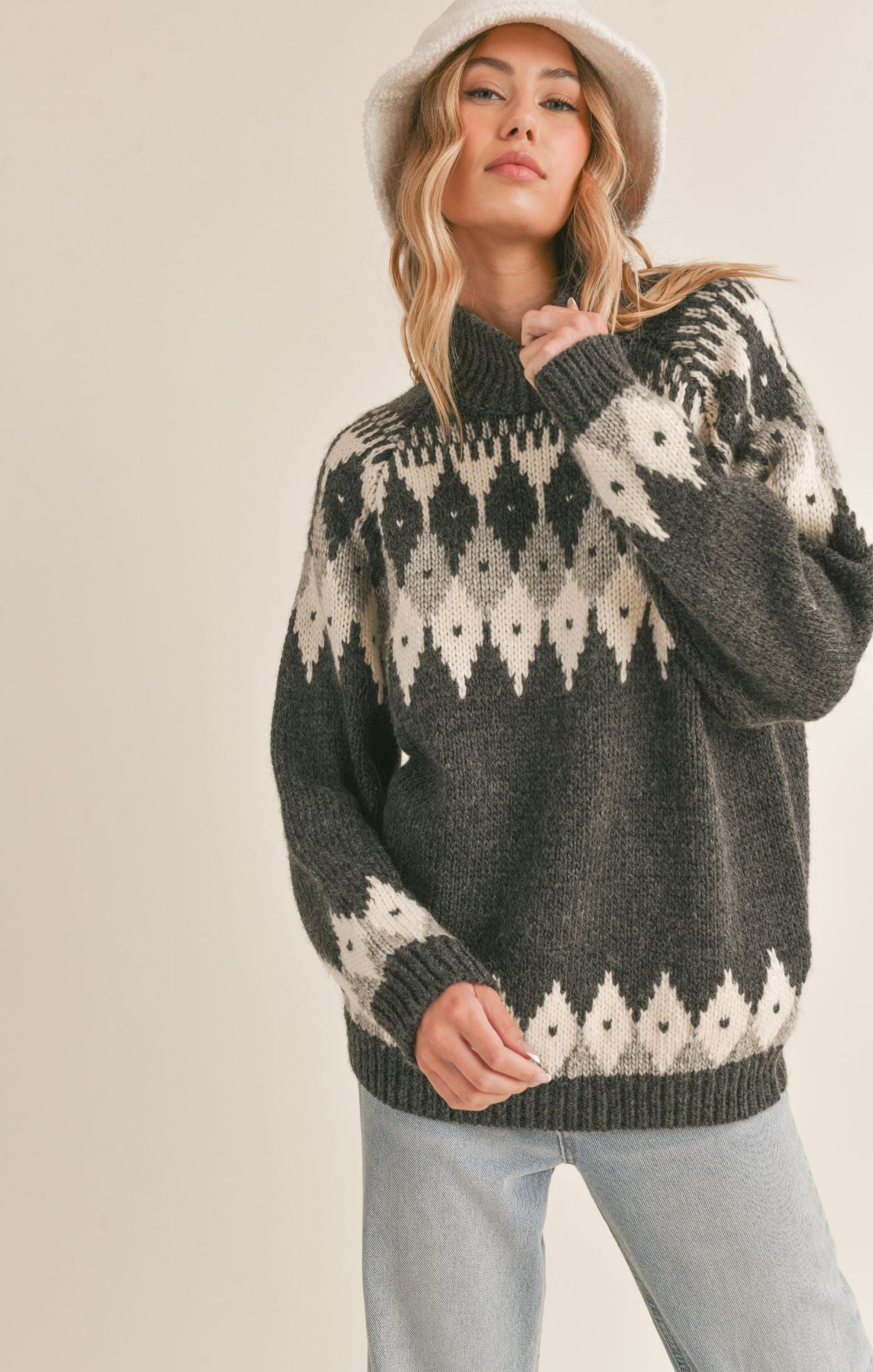 Kira Fair Isle Sweater — Grace