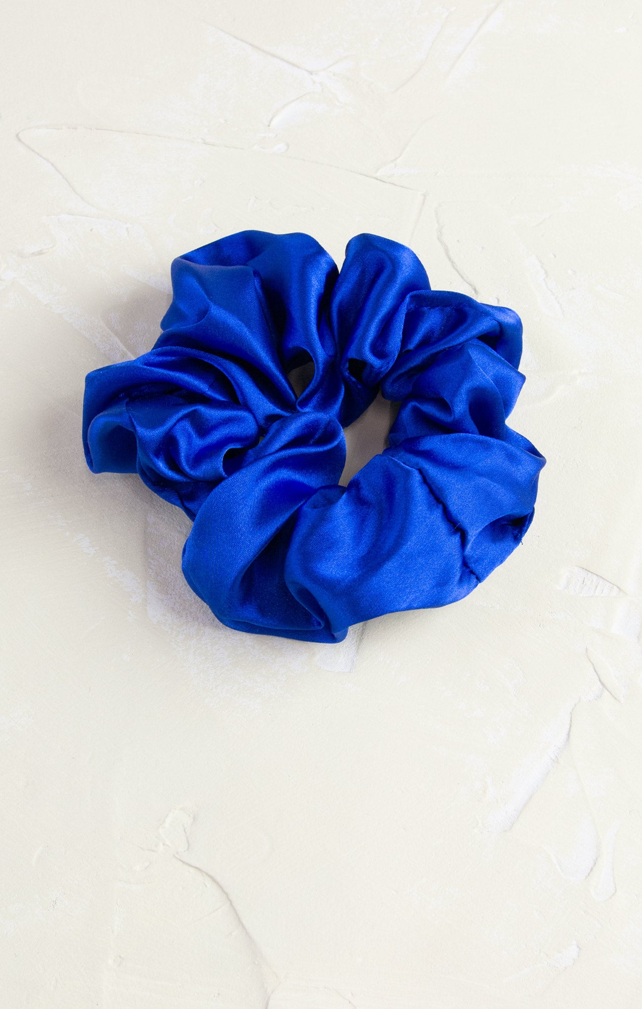 Shop At Grace, Kira Silk Classic Scrunchie, blue