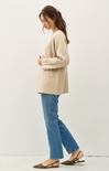 Lenora Cardigan, oatmeal, open cardigan, longs sleeves, everyday wear, heathered cardigan