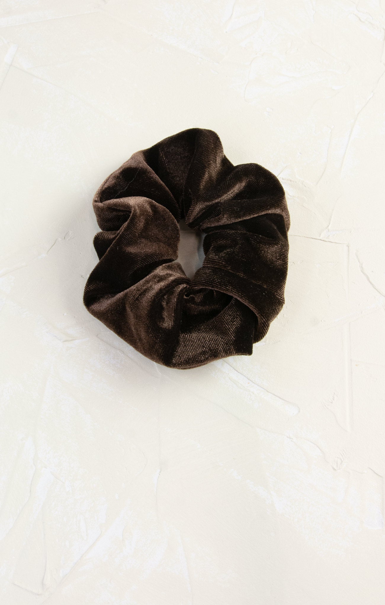 Shop At Grace, Madelyn Velvet Scrunchy, brown, velvet scrunchie