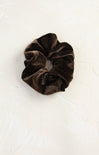 Shop At Grace, Madelyn Velvet Scrunchy, brown, velvet scrunchie